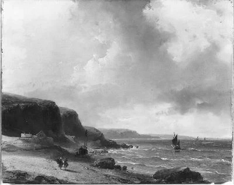 Vista della costa francese con tempo sereno - Amsterdam Museum